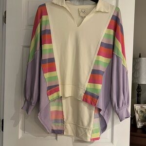 Colorful Striped Pullover